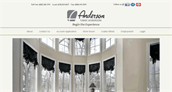 Desktop Screenshot of andersonfabrics.com